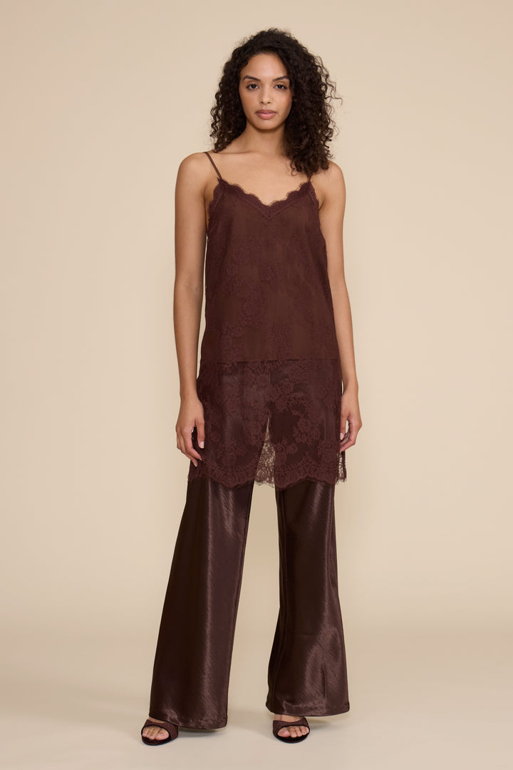 Gabrielle Lace Overlay Camisole Top