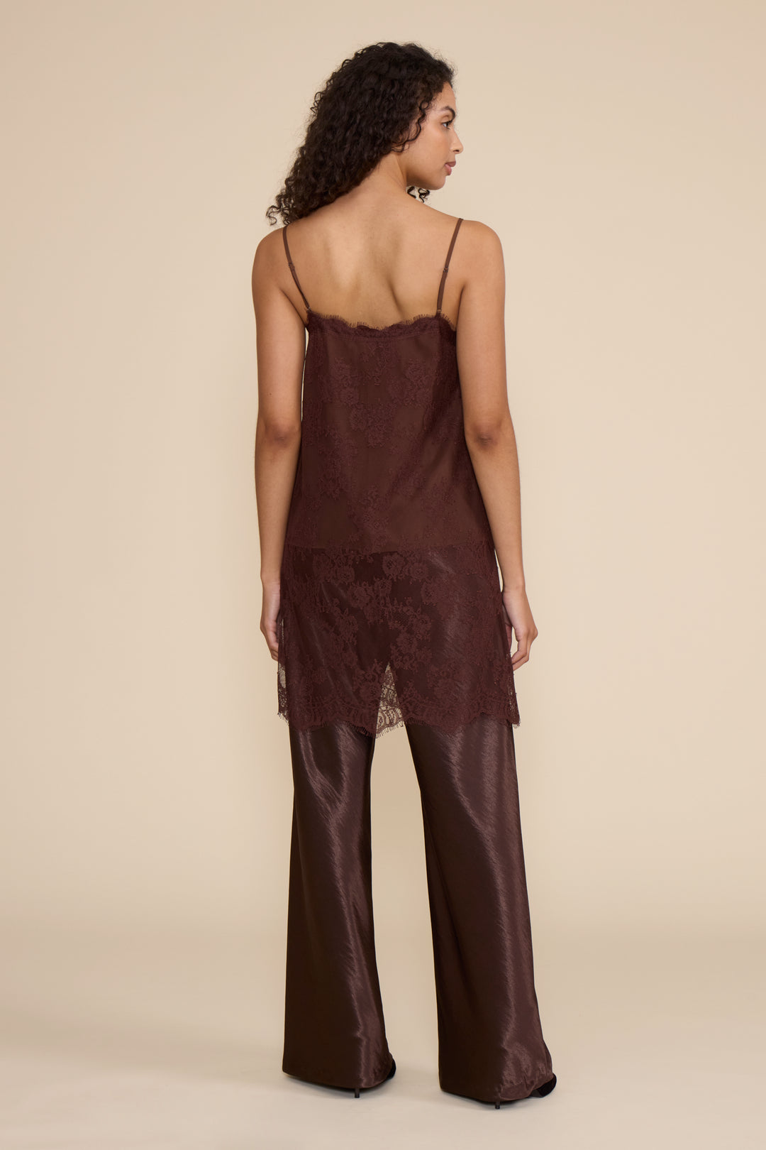 Gabrielle Lace Overlay Camisole Top