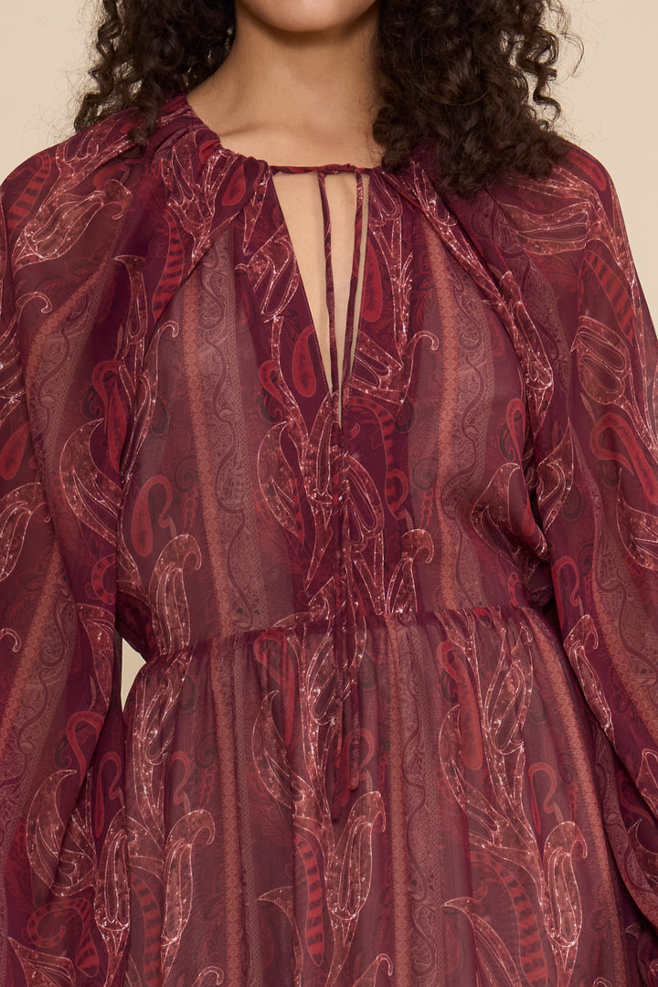 Alessandra Paisley Maxi Dress