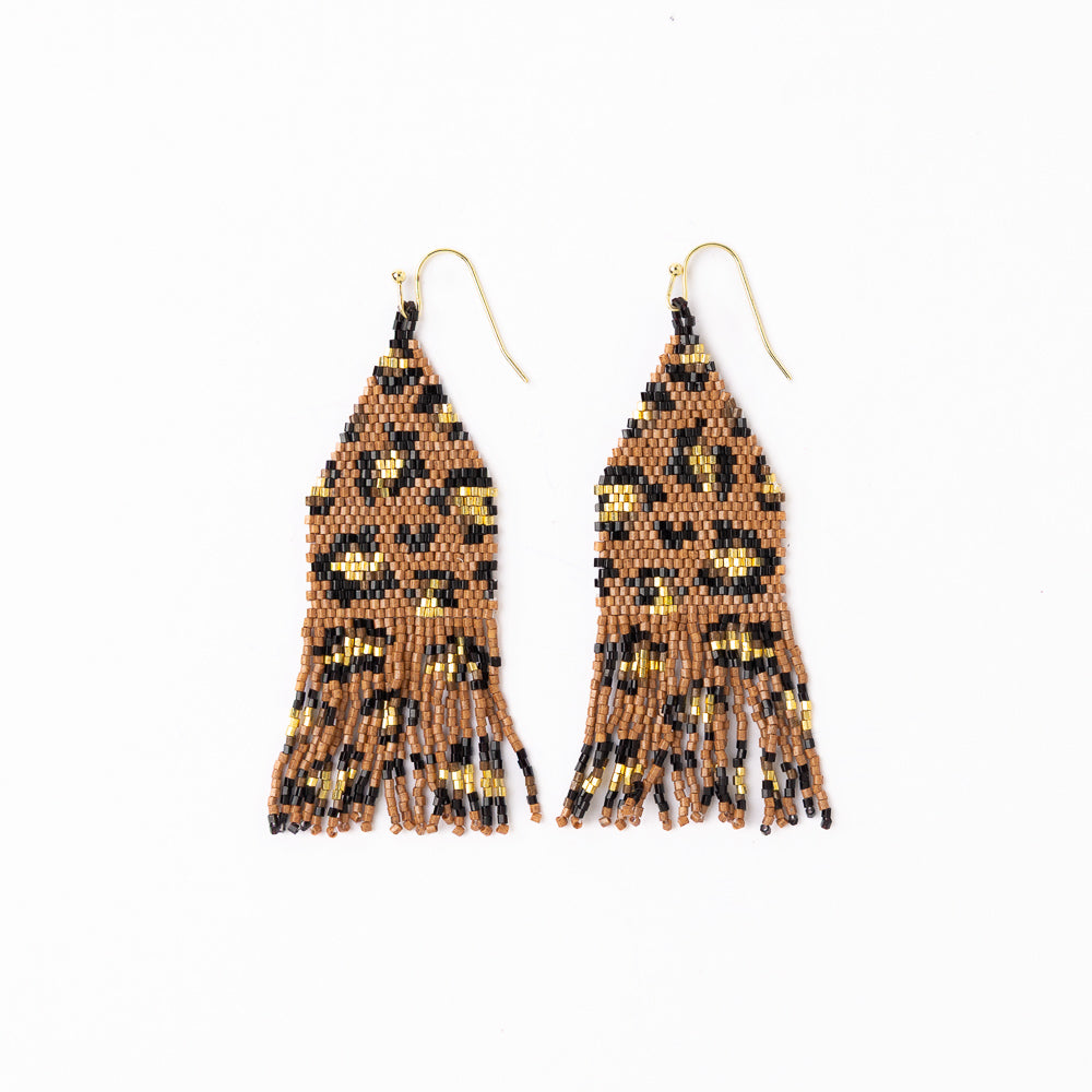 Delilah Beaded Fringe Earring