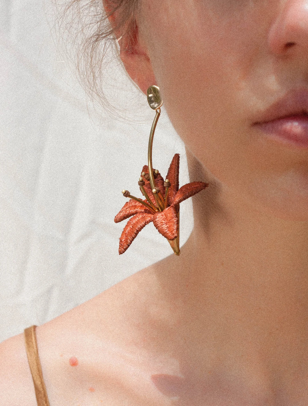 Lilium Lily Flower Earrings