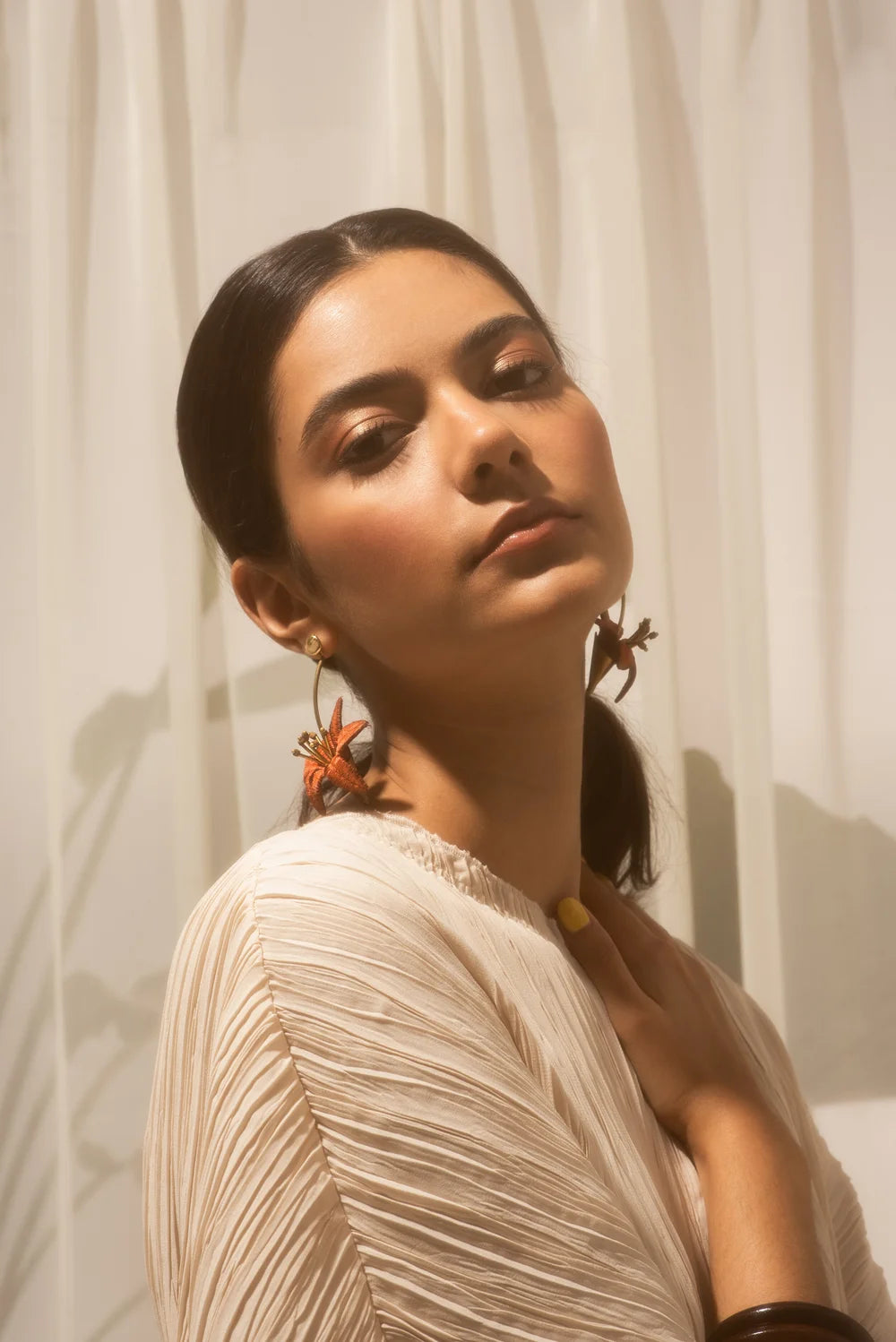 Lilium Lily Flower Earrings