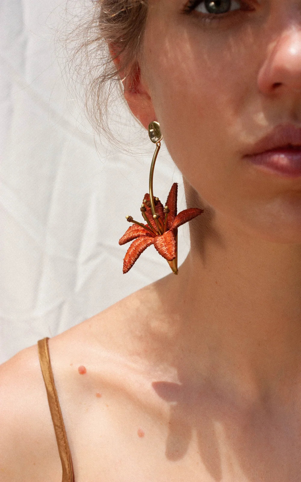 Lilium Lily Flower Earrings