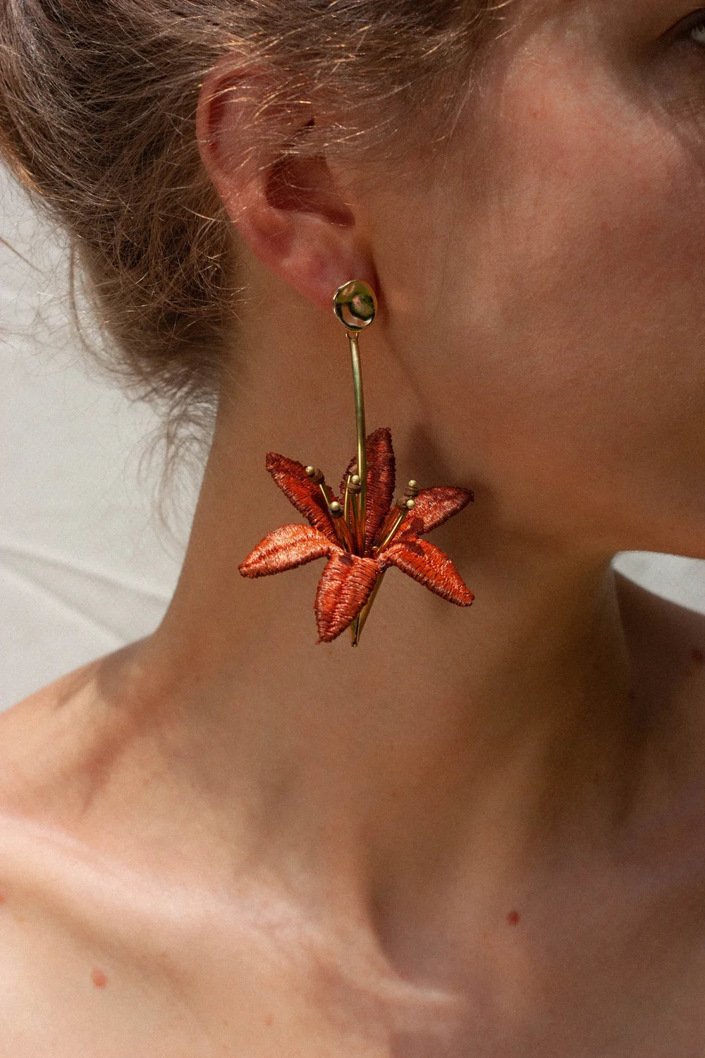 Lilium Lily Flower Earrings