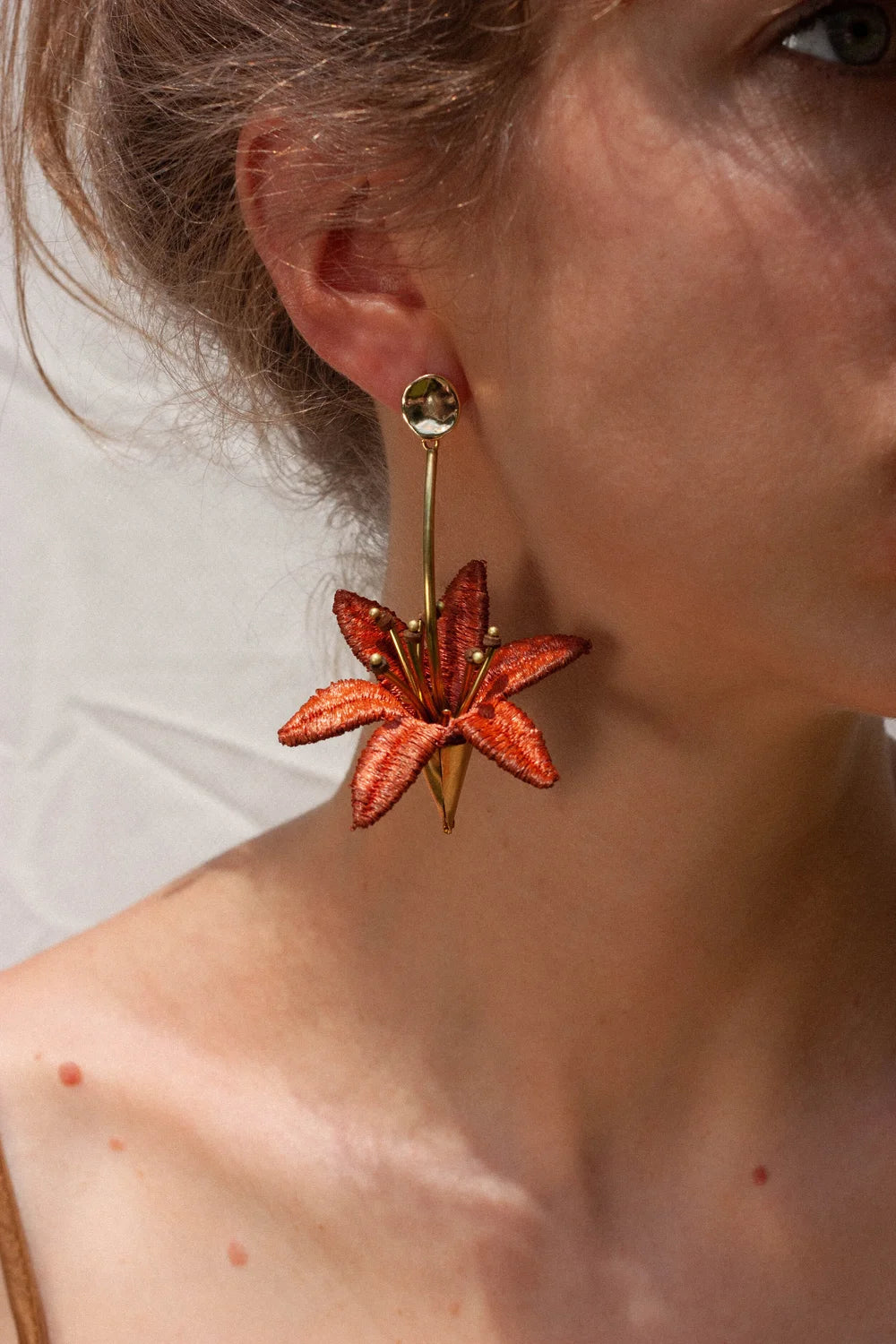 Lilium Lily Flower Earrings