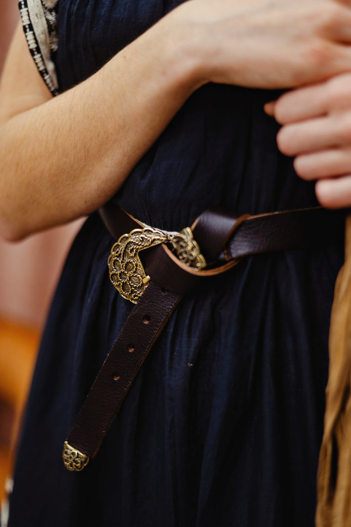 Anabel Western leather belt by Amsterdam Heritage featuring classic Western design and durable leather craftsmanship.