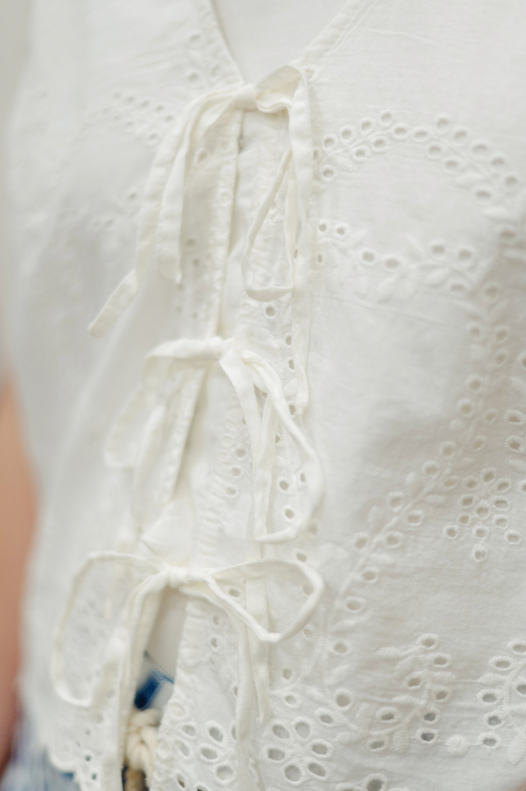 Gentle Fawn Rhea eyelet lace sleeveless top with a feminine design and delicate lace details, perfect for casual or dressy occasions.