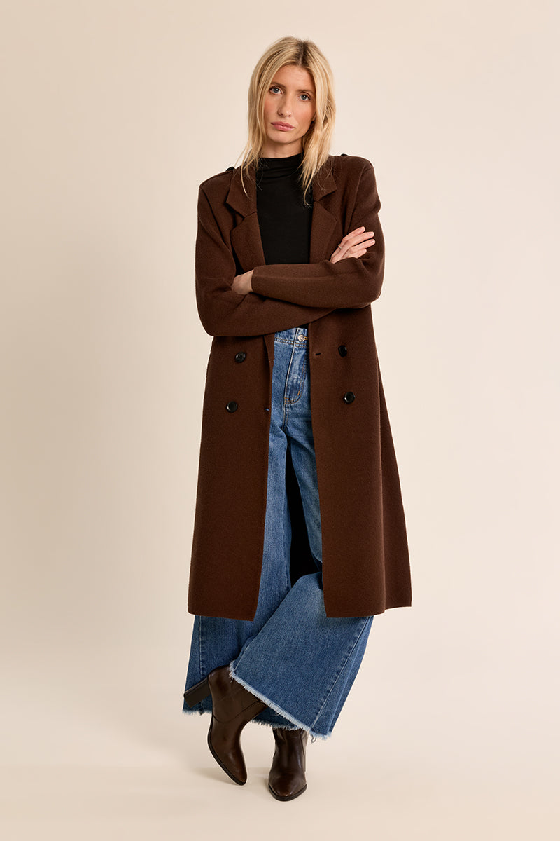 Espresso Brown Long Coat