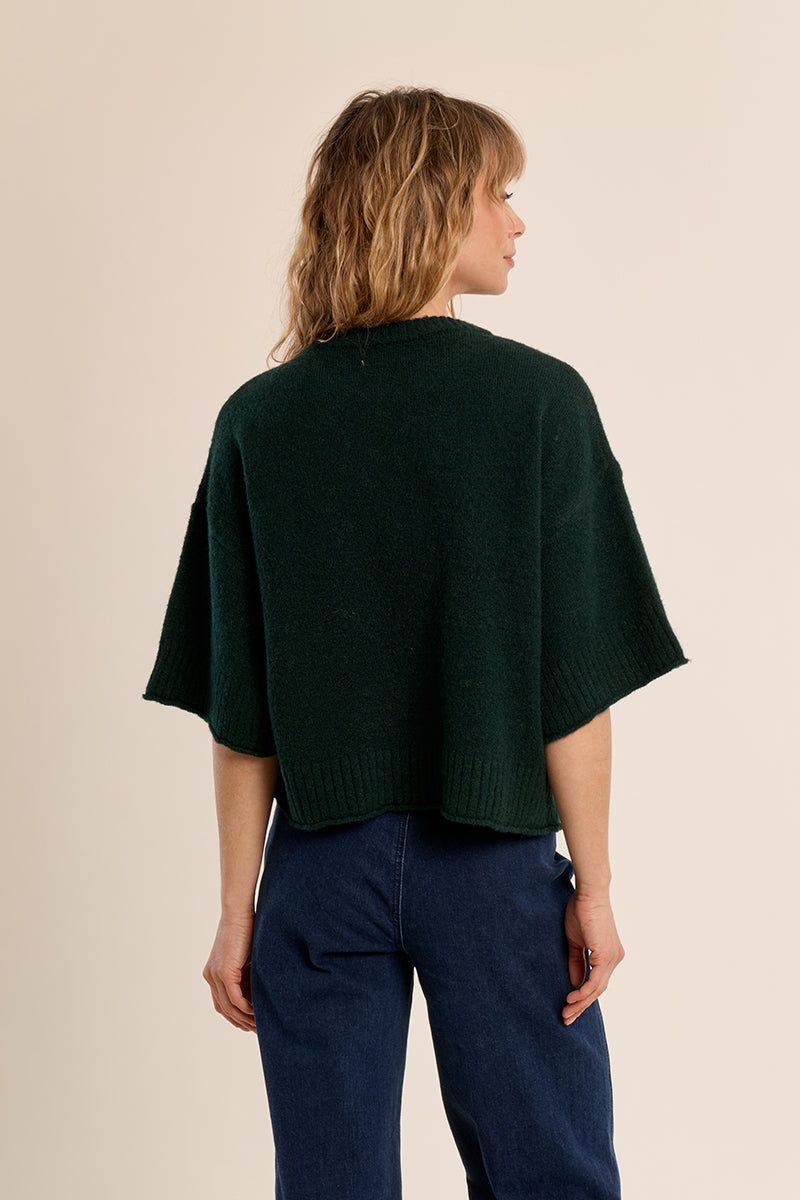 Mallard Green Knit Pullover Sweater