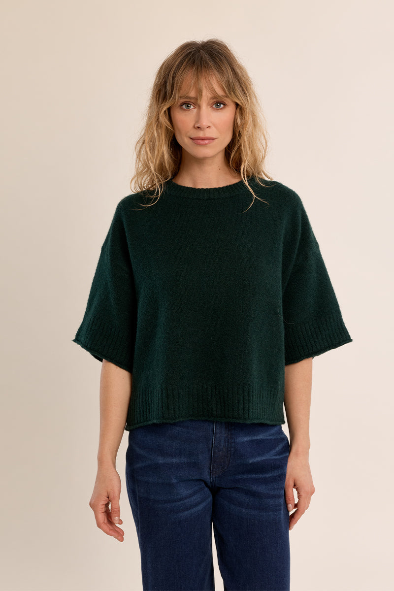 Mallard Green Knit Pullover Sweater