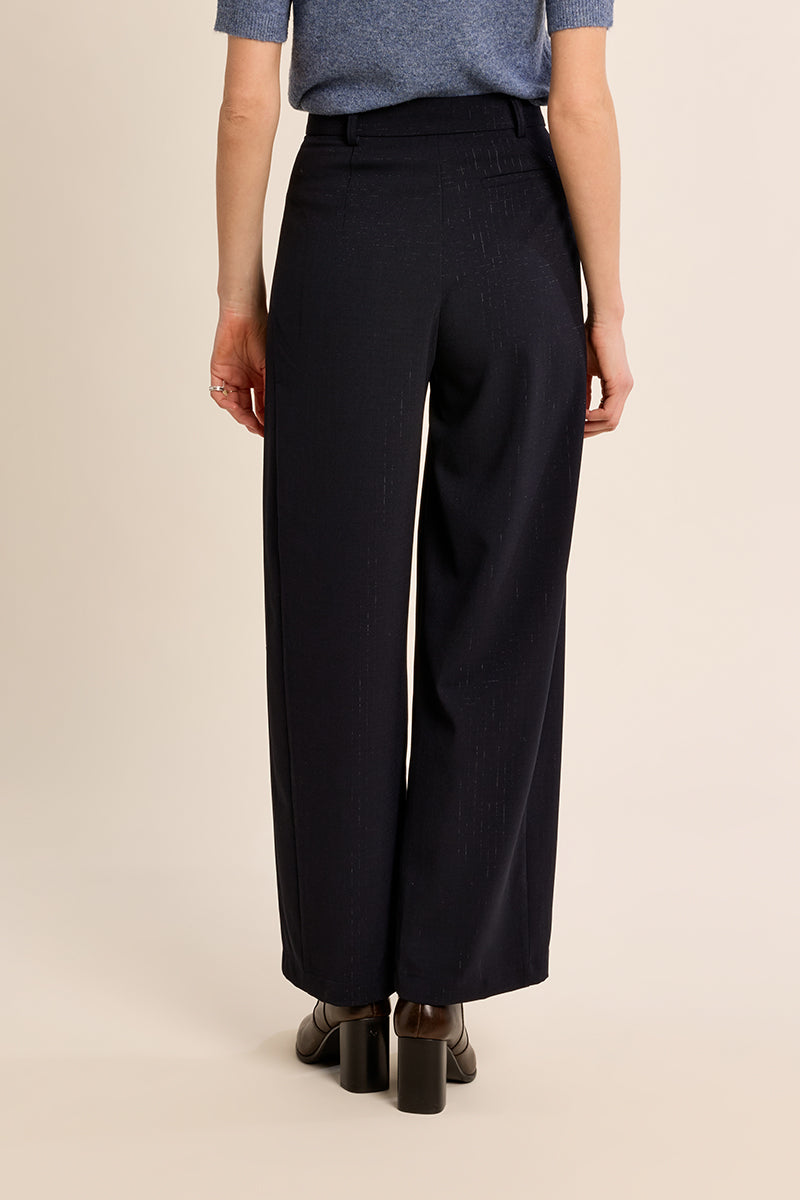 Marine Navy Barrel Leg Trouser