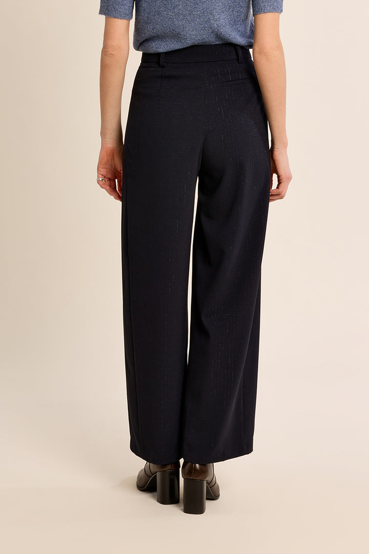 Marine Navy Barrel Leg Trouser