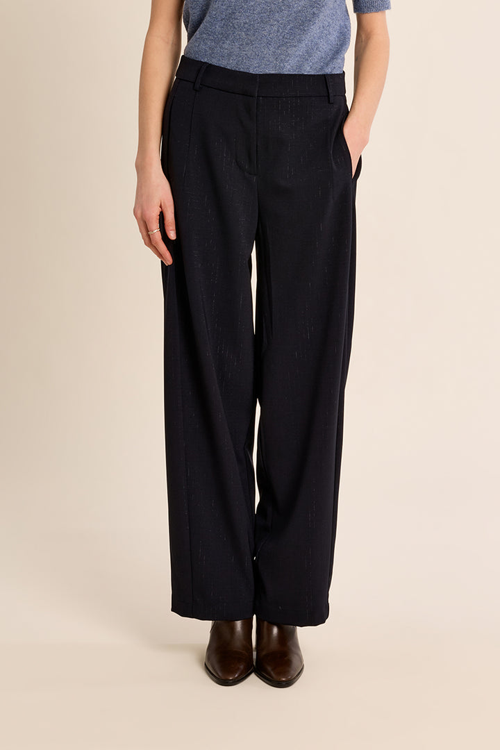 Marine Navy Barrel Leg Trouser