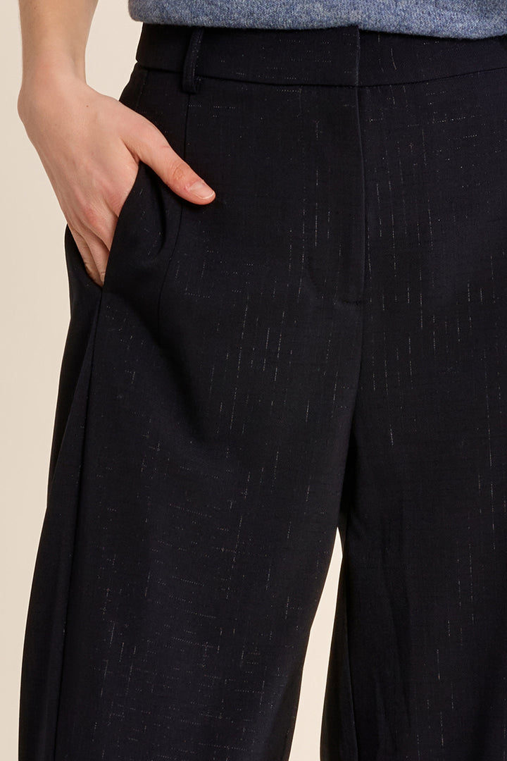 Marine Navy Barrel Leg Trouser