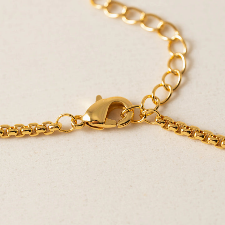 Marquise Groove Necklace- Opal/ Gold
