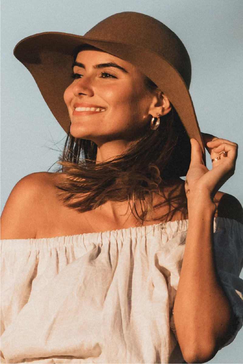 Meredith Wide Brim Wool Hat