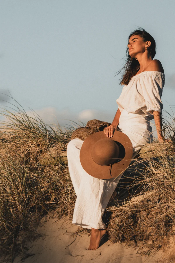 Meredith Wide Brim Wool Hat
