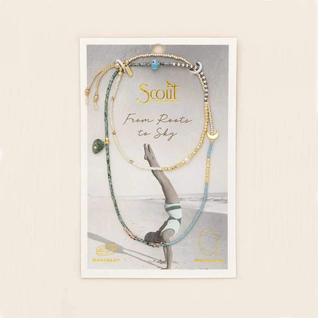 Mixed Media Beaded Bracelet/ Necklace