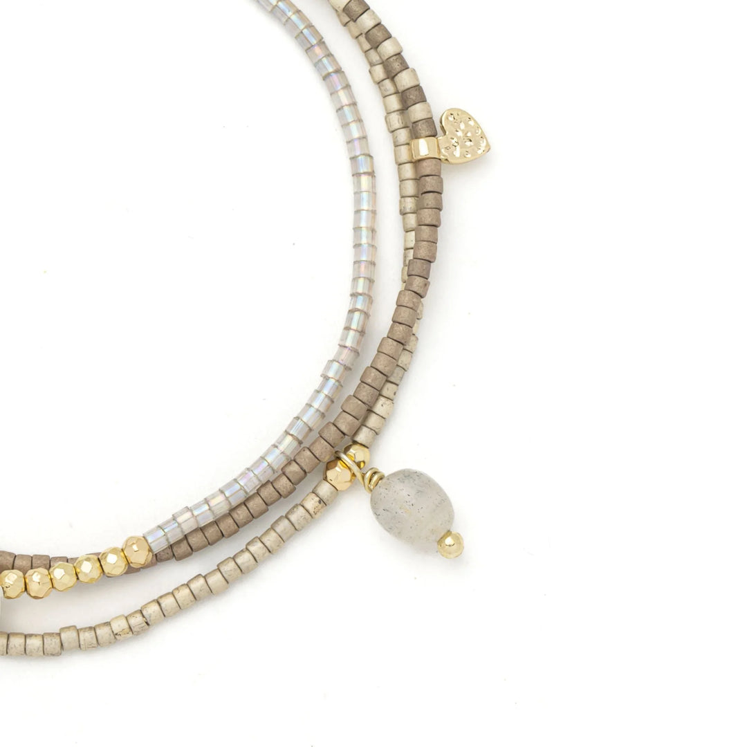 Mixed Media Beaded Bracelet/ Necklace