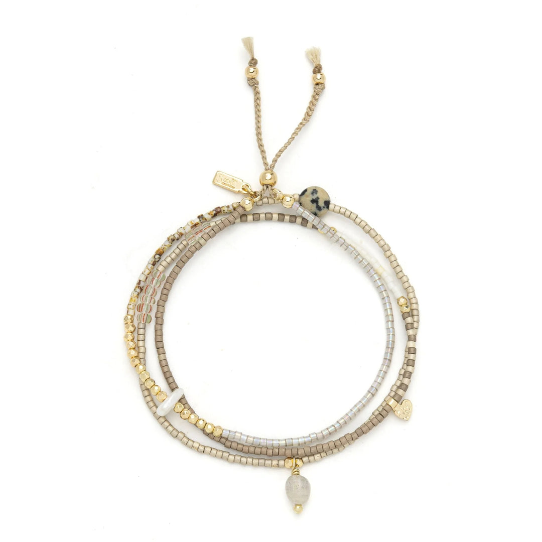 Mixed Media Beaded Bracelet/ Necklace