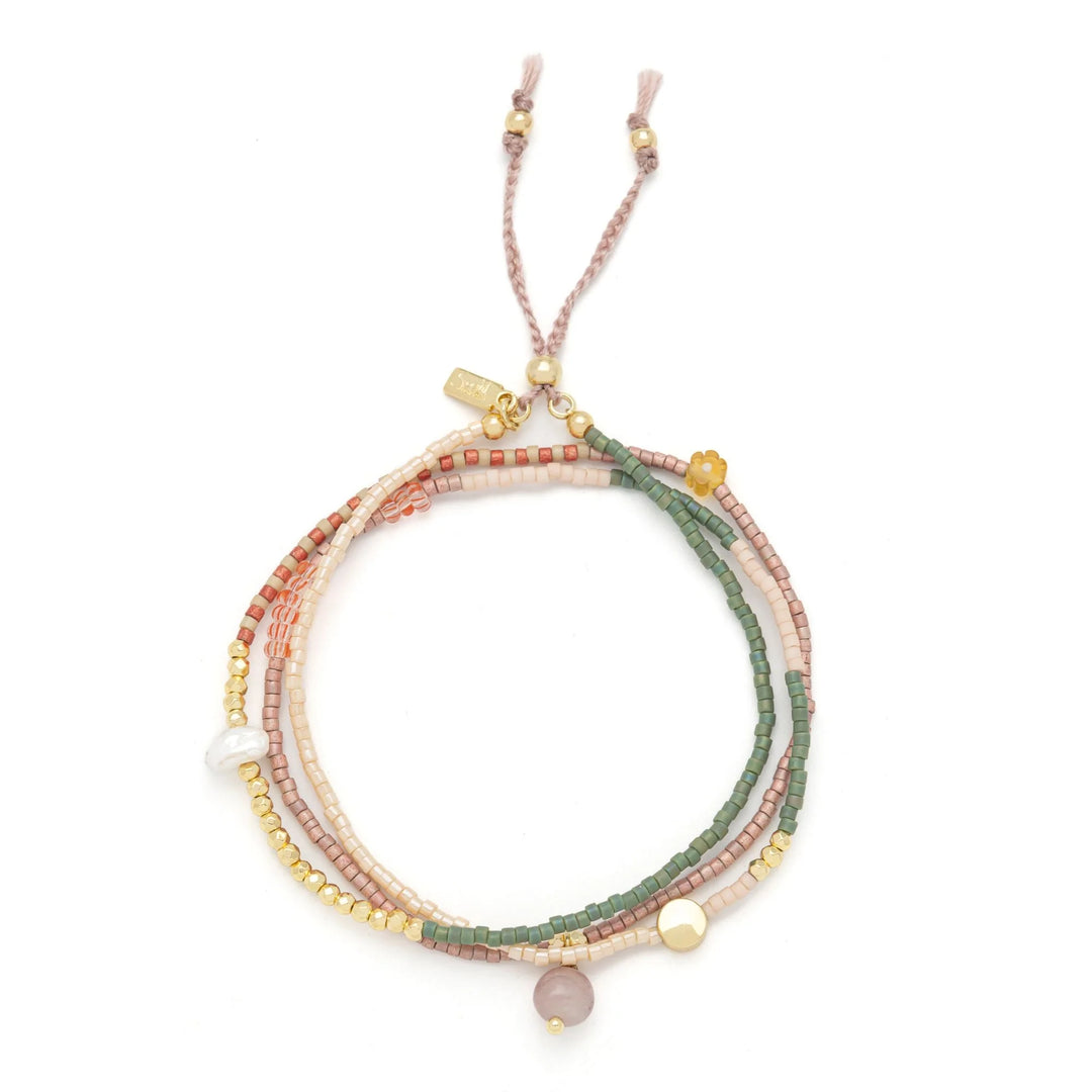 Mixed Media Beaded Bracelet/ Necklace