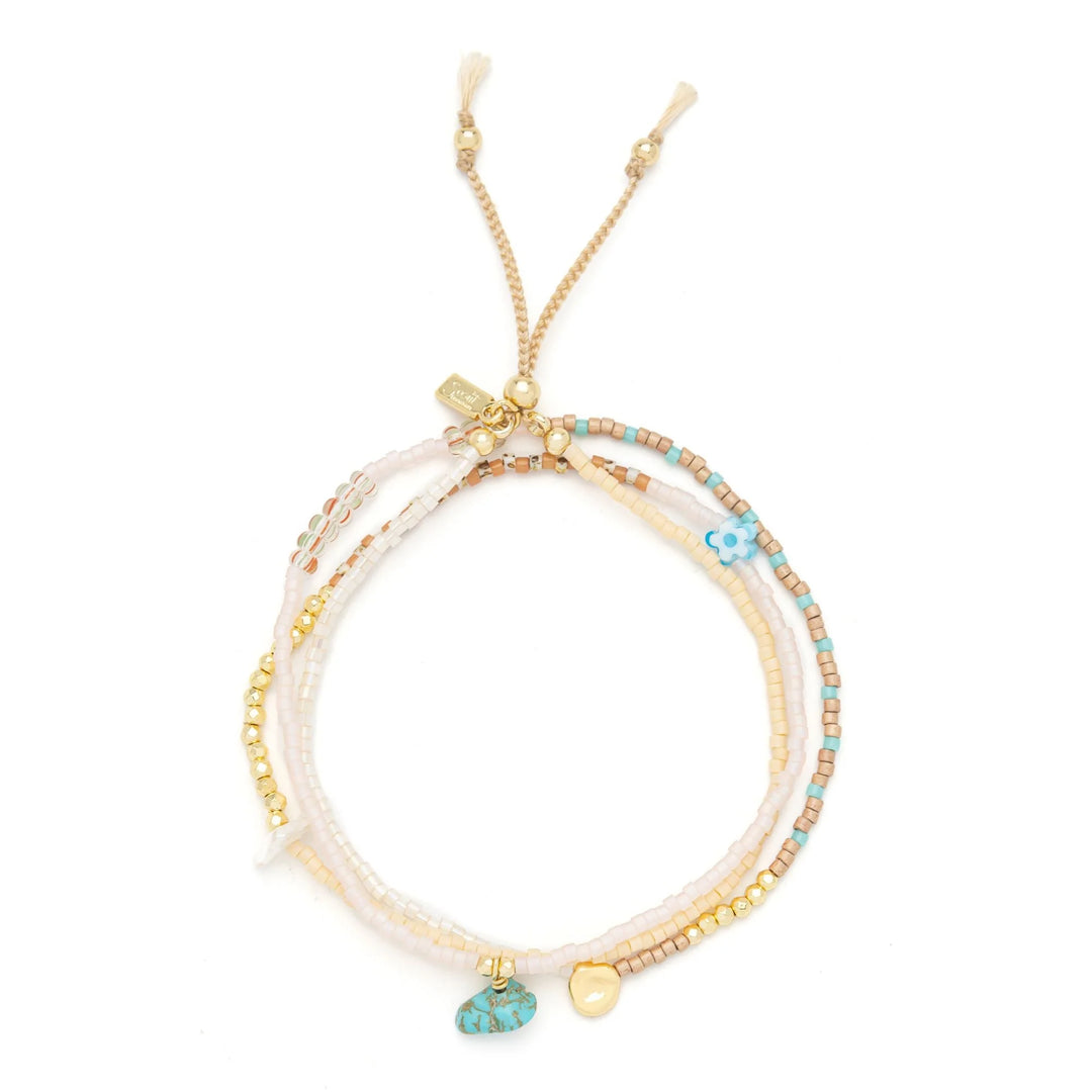 Scout mixed media beaded necklace featuring colorful beads and intricate design, perfect for stylish boho accessorizing.