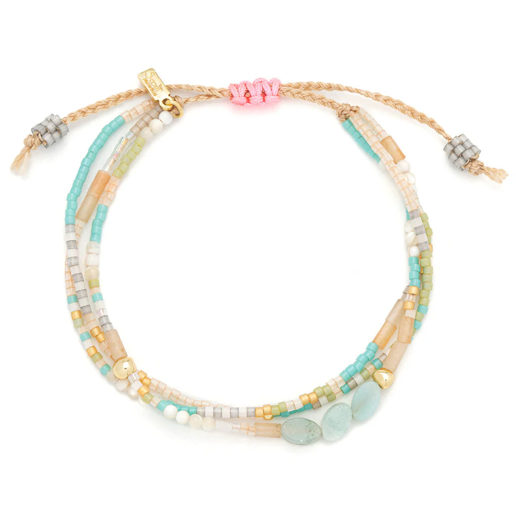 Scout Curated Wears mixed media beaded bracelet featuring colorful beads and unique handcrafted design.