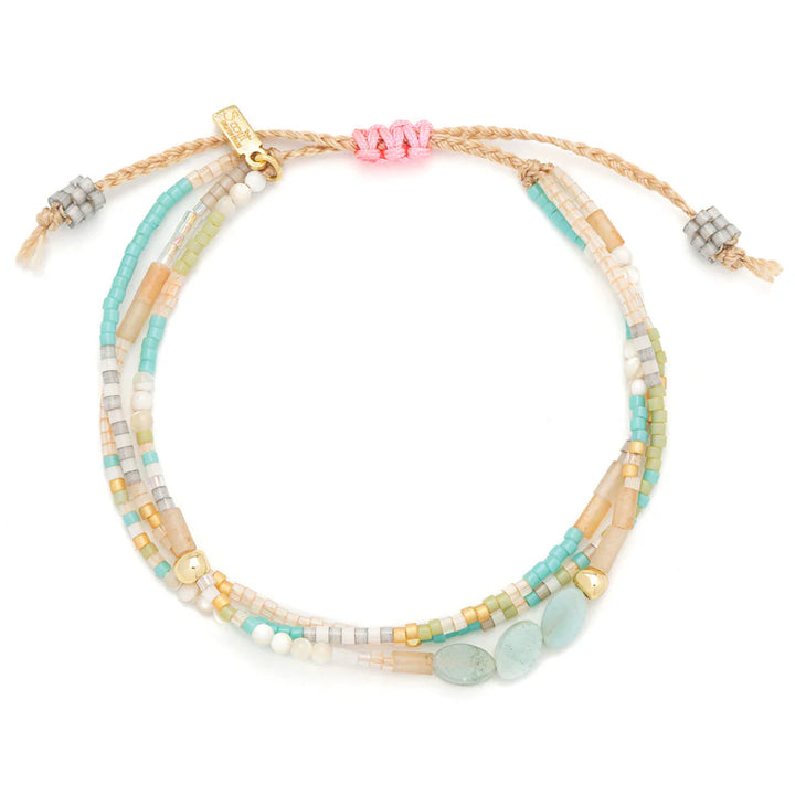 Scout Curated Wears mixed media beaded bracelet featuring colorful beads and unique handcrafted design.
