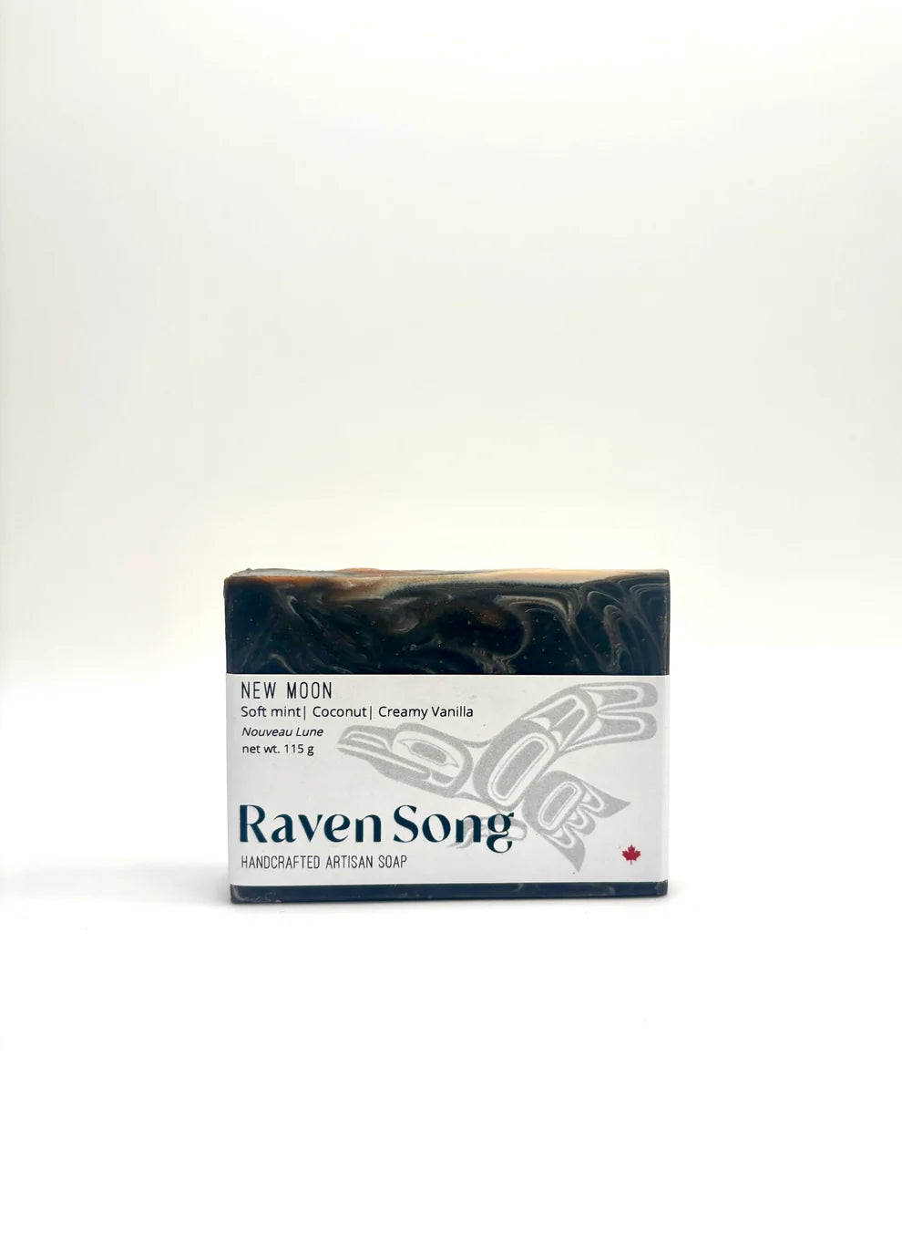New Moon Artisan Soap- Mint + Coconut + Vanilla
