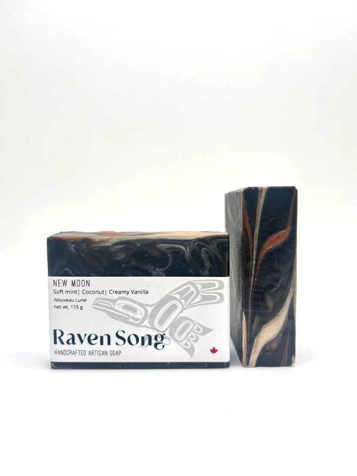 New Moon Artisan Soap- Mint + Coconut + Vanilla