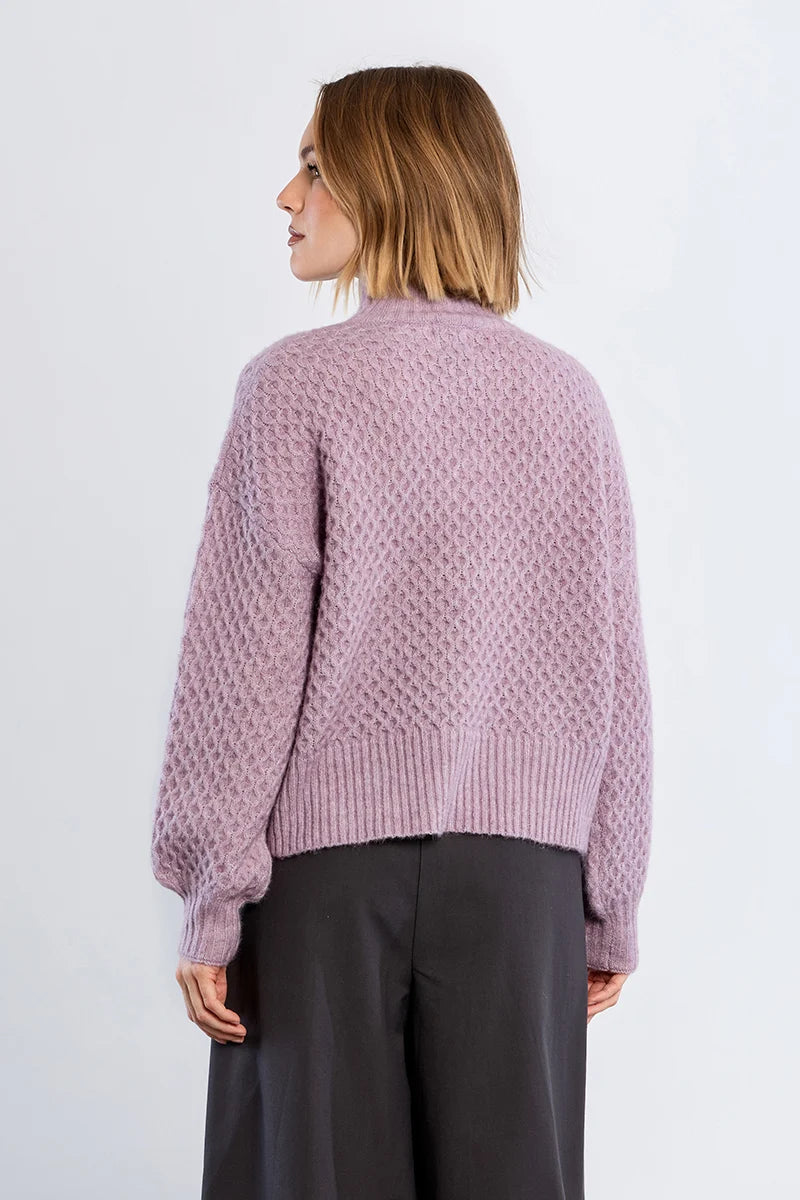 Oh My Mauve Slip Neck Knit Sweater