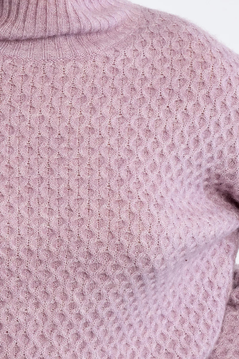 Oh My Mauve Slip Neck Knit Sweater