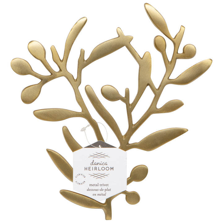 Olive Branch Metal Trivet