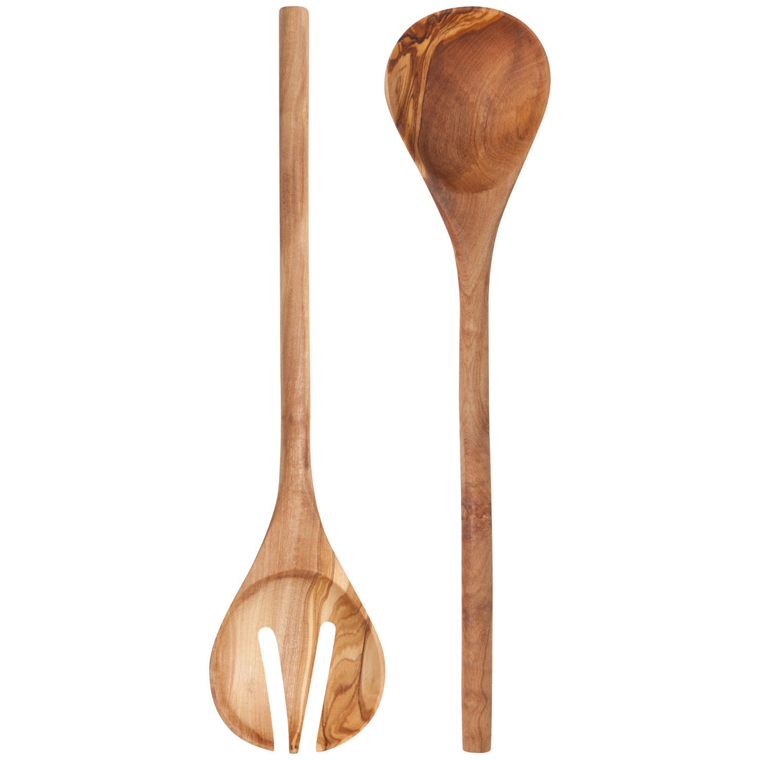 Olive Wood Salad Server Set
