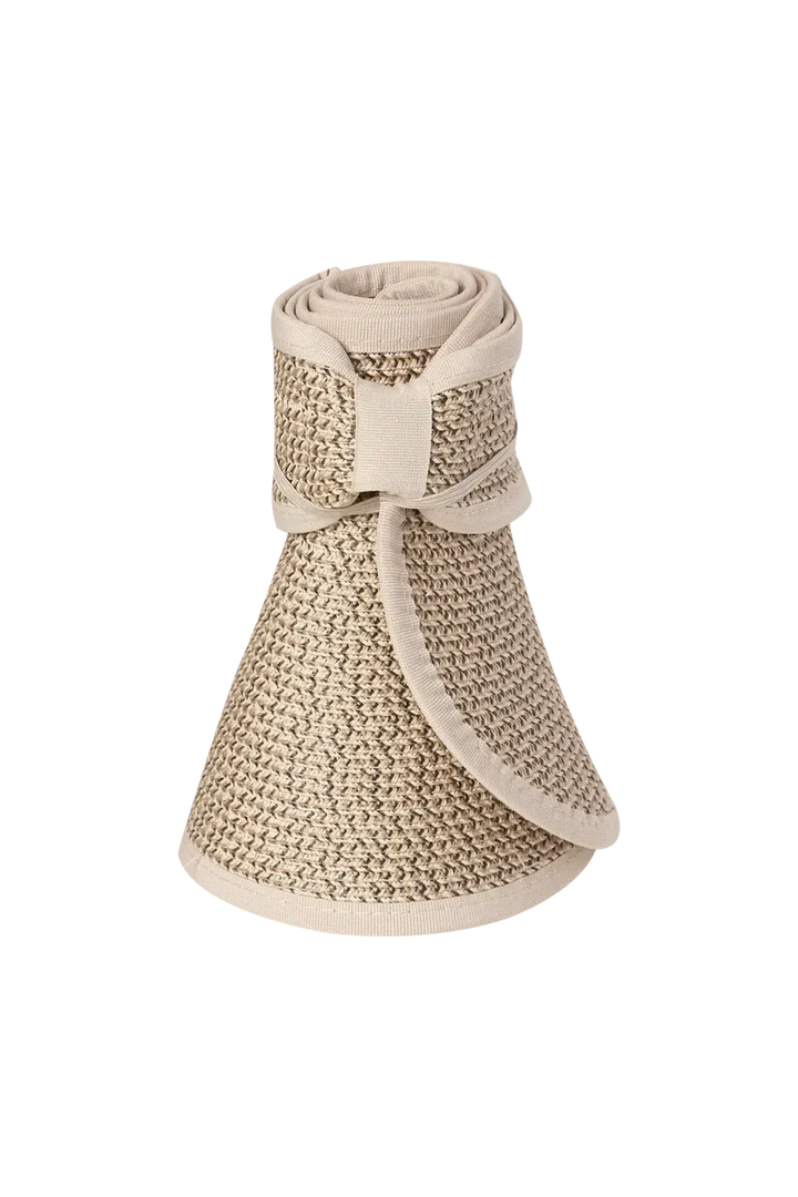 Kooringal Poolside Roll-Up Visor Hat in lightweight fabric with a wide brim for sun protection, perfect for outdoor poolside wear.