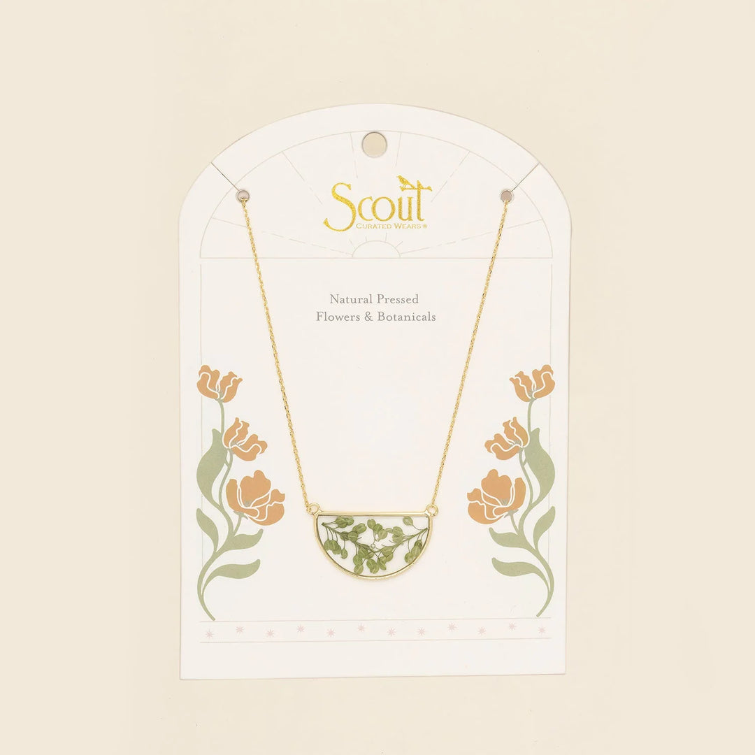 Pressed Flower Necklace