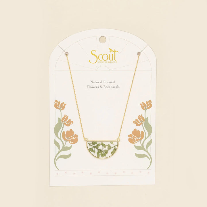 Pressed Flower Necklace