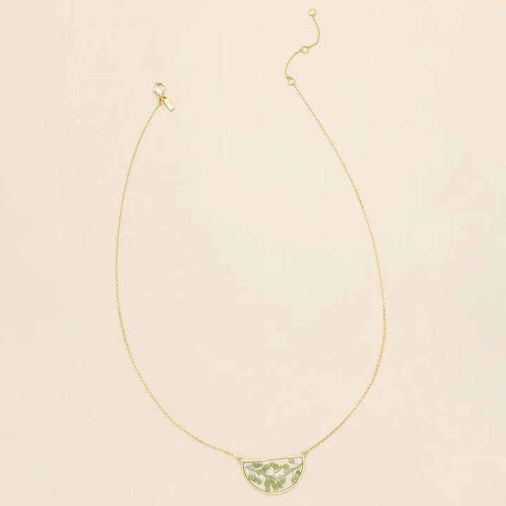 Pressed Flower Necklace