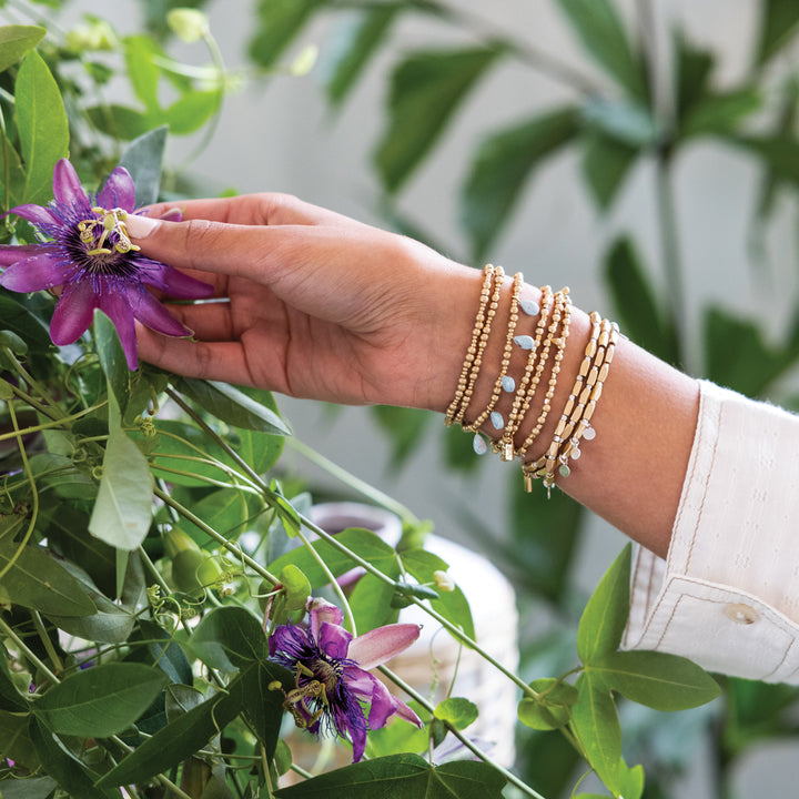 Mixed Metal Wrap Bracelet