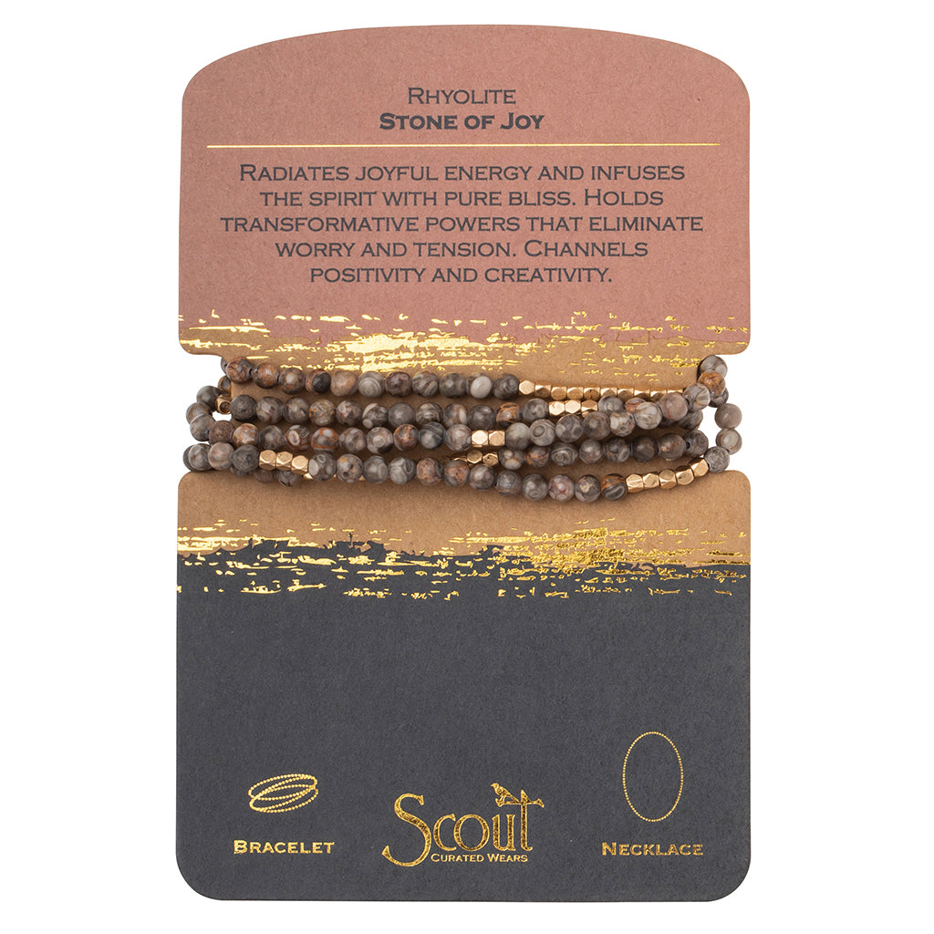 Stone Wrap Bracelet/ Necklace