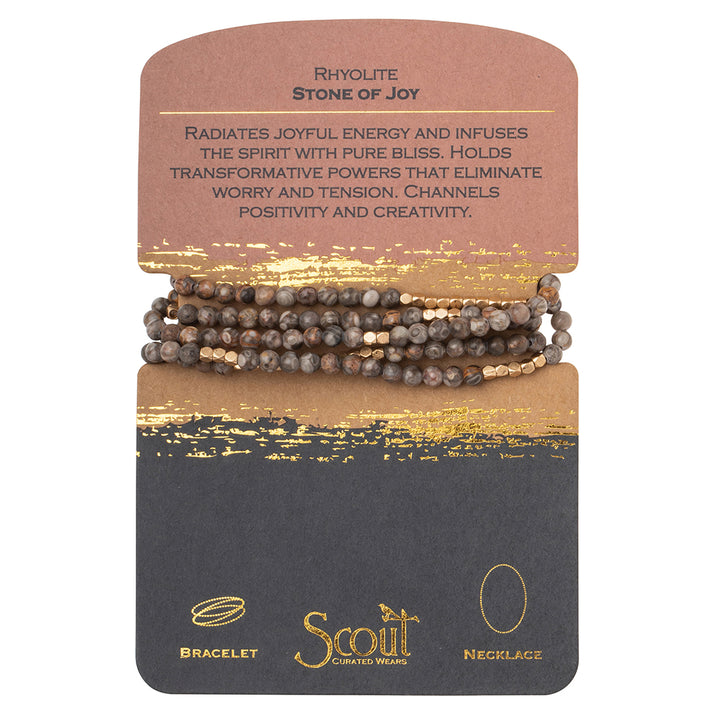 Stone Wrap Bracelet/ Necklace