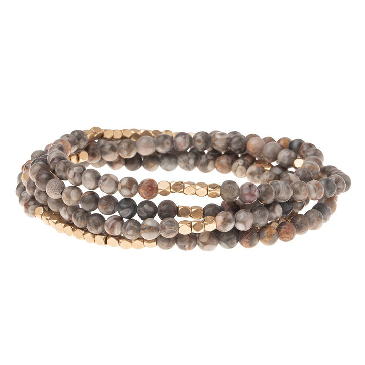 Stone Wrap Bracelet/ Necklace
