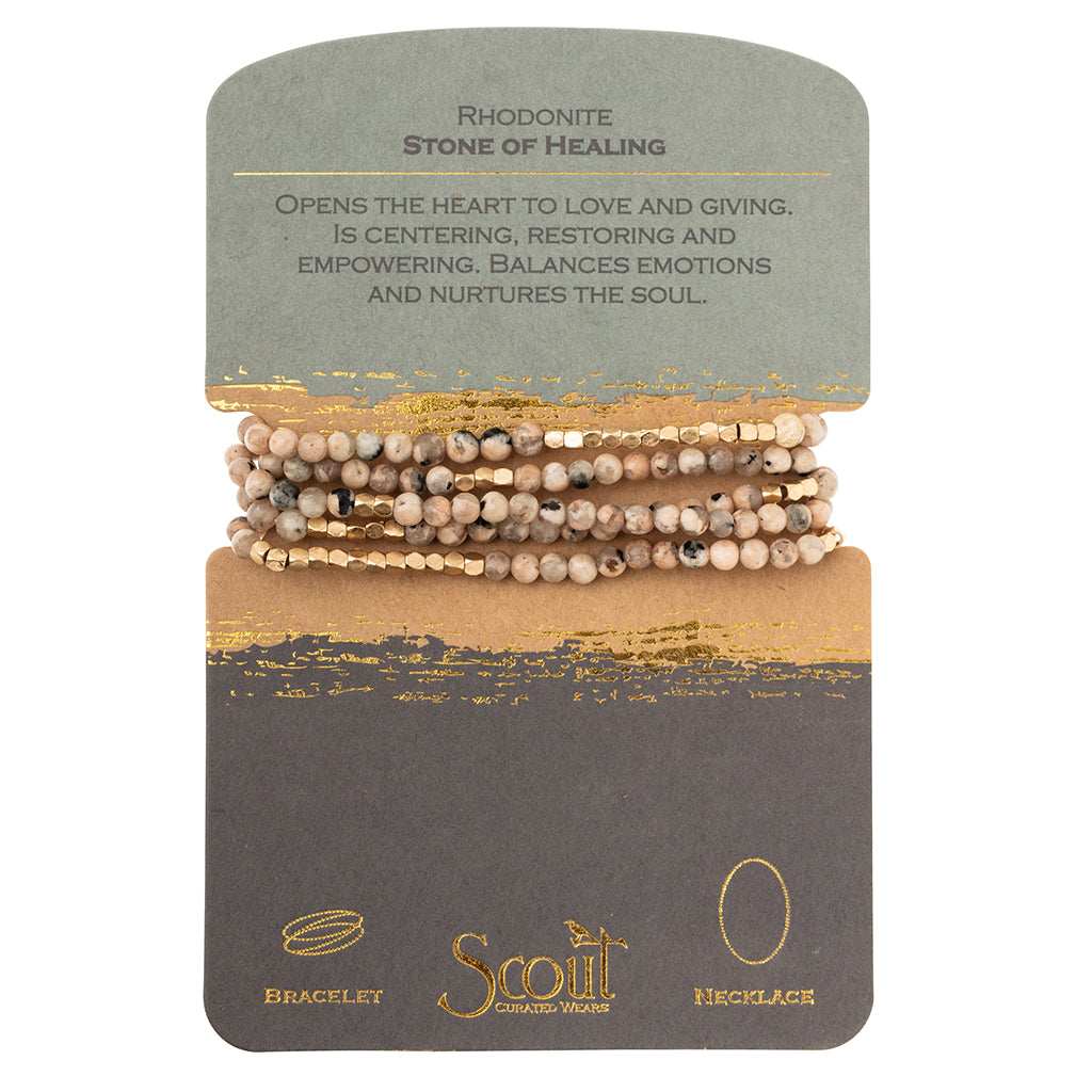 Stone Wrap Bracelet/ Necklace