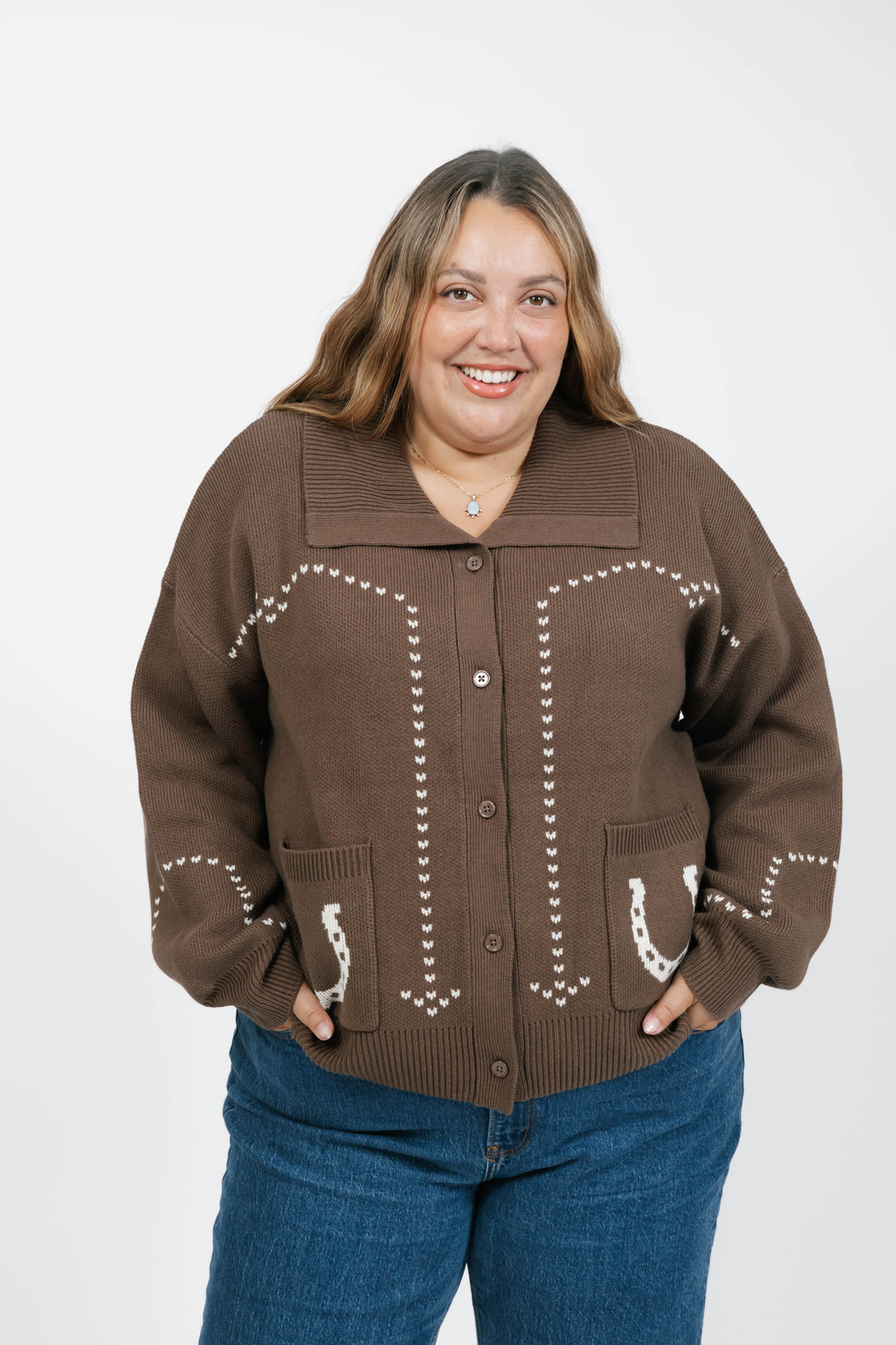 Laurel Horseshoe Sweater Jacket
