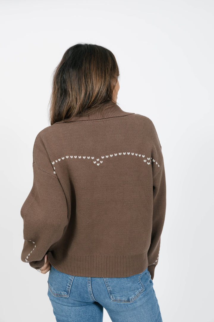Laurel Horseshoe Sweater Jacket