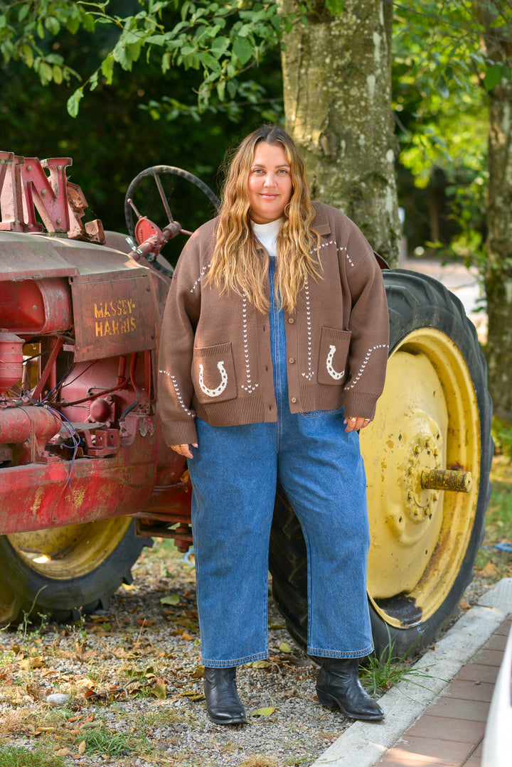 Laurel Horseshoe Sweater Jacket