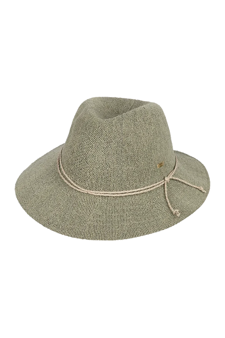Kooringal Sadie Safari Sun Hat with wide brim, made of breathable fabric for outdoor sun protection.