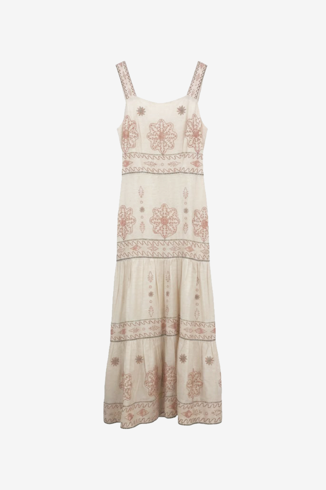 Satia Embroidered Maxi Dress