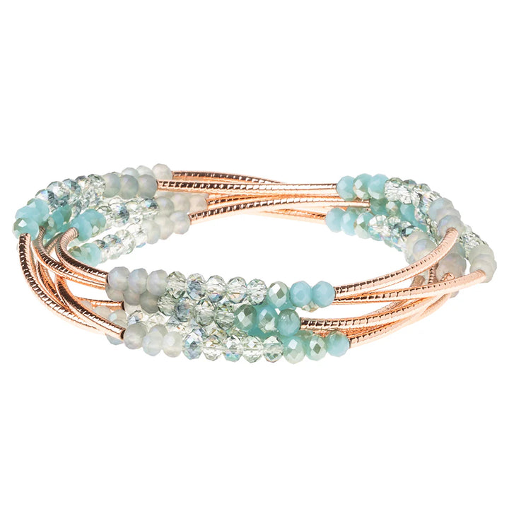 Scout Curated Wears Neptune Rose Gold Wrap Bracelet featuring a stylish, layered design with adjustable fit and elegant finish.