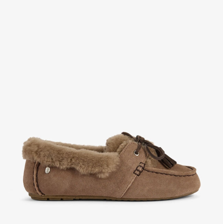 Martina Mule Sheep Skin Slipper- Mushroom